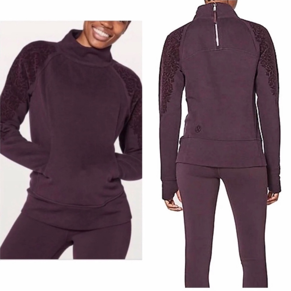 Lululemon floral flock pullover